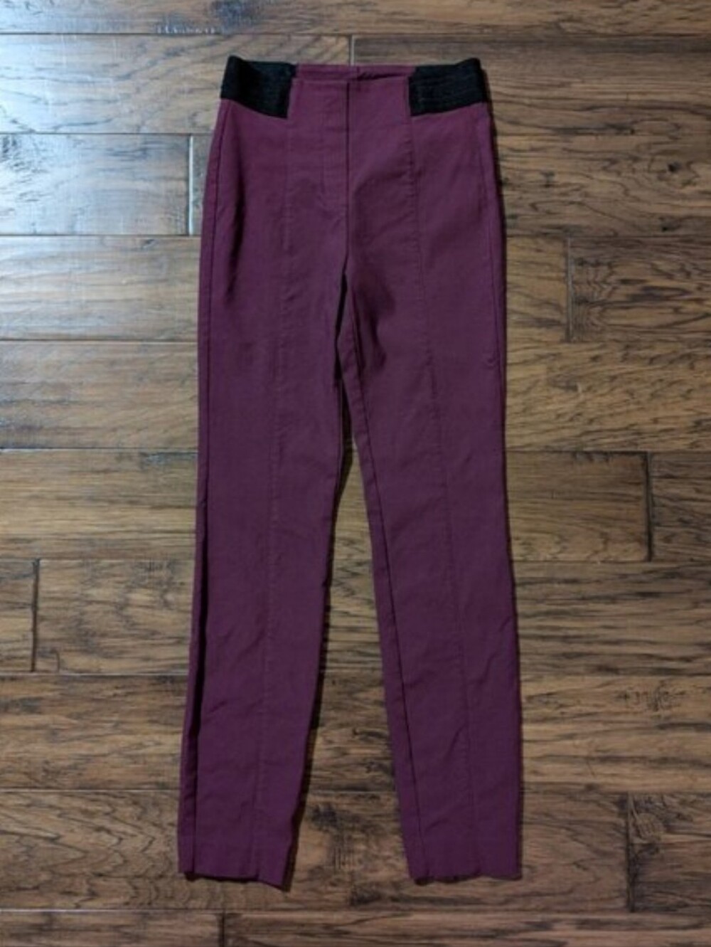 RW&CO dress pants slim fit burgundy size XS